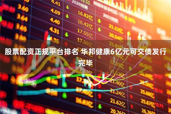 股票配资正规平台排名 华邦健康6亿元可交债发行完毕