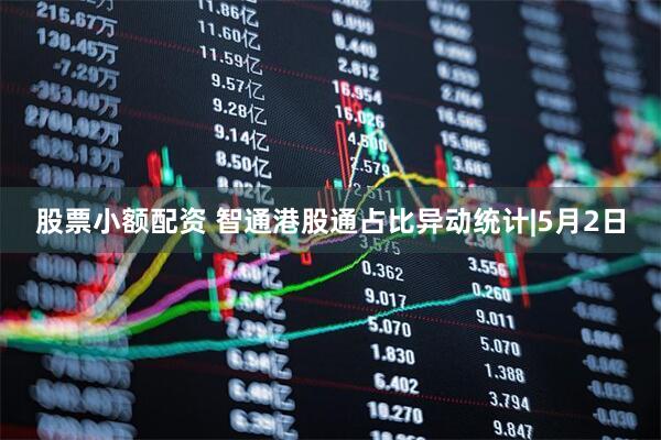 股票小额配资 智通港股通占比异动统计|5月2日